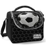 Coral High Siyah Futbol Isi Yalitimli Beslenme Cantasi - Erkek Cocuk