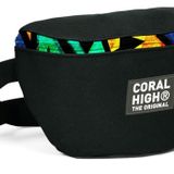 Coral High Siyah Grafiti Baskılı Erkek Çocuk Bel Çantası