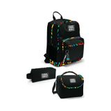 Coral High Siyah Grafiti Desenli 3 Lü Okul Çanta Seti Set0123633