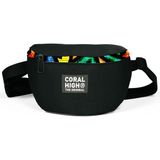 Coral High Siyah Grafiti Desenli Bel Çantası Ergonomik Tasarım 140 gram Polyester Malzeme 11541