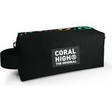 Coral High Siyah Grafiti Tek Bölmeli Kalemlik - Kız Çocuk Kalem Çantası - Renkli - Standart