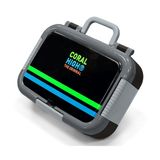 Coral High Siyah Gri Çizgi Baskılı Erkek Çocuk Paslanmaz Çelik Beslenme/Yemek Kabı - 39235