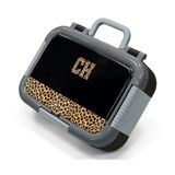 Coral High Siyah Kahverengi Leopar CH Desenli Kız Çocuk Paslanmaz Çelik Beslenme/Yemek Kabı - 39128