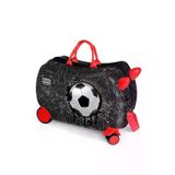 Coral High Siyah Kids Futbol Desenli Otur-Çek Çocuk Valizi 16369