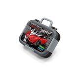 Coral High Siyah Kırmızı Anime Araba Desenli Erkek Çocuk Paslanmaz Çelik Beslenme/Yemek Kabı - 39255