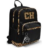 Coral High Siyah Leopar Ch Harf Desenli Okul Sırt Çantası 33228 - 1 Adet - 00-Siyah