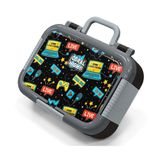 Coral High Siyah Mavi Gamer Erkek Çocuk Paslanmaz Çelik Beslenme/Yemek Kabı - 39312
