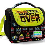Coral High Siyah Sarı Game Over Erkek Çocuk - Thermo Yalıtımlı Beslenme Çantası