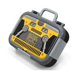 Coral High Siyah Sarı Robot Baskılı Erkek Çocuk Paslanmaz Çelik Beslenme/Yemek Kabı - 39302