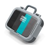 Coral High Siyah Turkuaz Çizgili Erkek Çocuk Paslanmaz Çelik Beslenme/Yemek Kabı - 39203