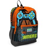 Coral High Siyah Turuncu Gamers Ilkokulve Gunluk Sirt Cantasi - Erkek CocukOkul Çantası