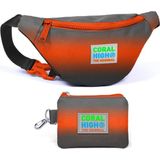 Coral High Siyah Turuncu Gradyan Bel Çantası ve Bozuk Para Çantası Seti - 3 Yaş ve Üzeri Erkek Çocuklar İçin