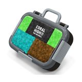 Coral High Siyah Yeşil Kahverengi Craft Desenli Erkek Çocuk Paslanmaz Çelik Beslenme/Yemek Kabı - 39116