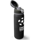 Coral High Siyah Yıldız Baskılı Futbol Yazılı Çelik Termos Matara 800 ml 38558 - Renkli