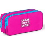 Coral High Sport İki Gözlü Neon Pembe Kalemlik