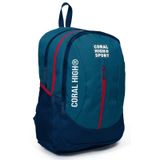 Coral High Sport Nefti Lacivert Okul ve Günlük - Dört Gözlü - USB ve AUX Soketli Okul Çantası