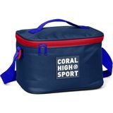 Coral High Sport Termal Beslenme Çantası Yetişkinler ve Çocuklar İçin Lacivert Kırmızı 22815