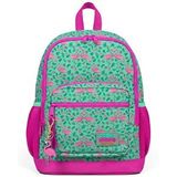 Coral High Su Yeşili Flamingo Desenli Okul Çantası 23712 Pembe