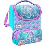 Coral High Su Yeşili Unicorn Baskılı Kız Çocuk Beslenme ve Kalem Çantası Seti (37156+31056) - 1 Adet