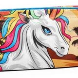Coral High Tek Gözlü Unicorn Desenli Kalem Çantası - Kız Çocuk