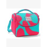 Coral High Thermo Beslenme Çantası - Kız Çocuk, Kırmızı Turkuaz Renkli Çizgili