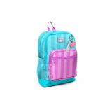 Coral High Turkuaz Pembe Çizgili Dört Bölmeli Okul Sırt Çantası 23771