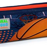 Coral High Turuncu Lacivert Basketbol Uc Bolmeli Kalem Cantasi - Erkek Cocuk