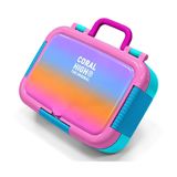 Coral High Turuncu Mor Renk Geçişli Kız Çocuk Paslanmaz Çelik Beslenme/Yemek Kabı - 39182