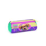 Coral High Üç Bölmeli Sarı Pembe Sevimli Köpek Desenli Kalem Çantası