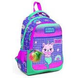 Coral High Üç Gözlü Kız Çocuk Ilk ve Orta Okul Çantası - Mor Pembe Unicorn
