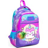 Coral High Üç Gözlü Kız Çocuk Ilk ve Orta Okul Çantası - Pembe Unicorn Dondurma