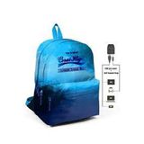 Coral High Usb Aux Soketli Mavi Degradeli Üç Gözlü Okul ve Günlük Sırt Çantası
