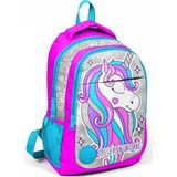 Coral High USB Bağlantılı Sırt Çantası Unicorn Desenli 2 Bölmeli Konforlu Tasarım