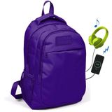 Coral High Usb Ve Aux Çıkışlı Mor İlk ve Ortaokul Sırt Çantası
