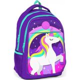 Coral High Yaygan Çanta Kız Çocuk Mor Unicorn Okul Çantası