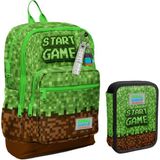 Coral High Yeşil Kahverengi Craft Erkek Çocuk Okul Çantası ve Organizer Kalemlik Seti 23776 11154 - Yeşil - Kahverengi