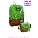 Coral High Yeşil Kahverengi Temalı Erkek Çocuk 2'li Okul Seti (SET410.23776)