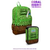 Coral High Yeşil Kahverengi Temalı Erkek Çocuk 2'li Okul Seti (SET411.23776)