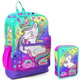 Coral High Yeşil Mor Unicorn Kız Çocuk Okul Çantası Ve Organizer Kalemlik Seti 23729 11129