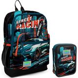 Coral High Yeşil Yarış Arabası Erkek Çocuk Okul Çantası ve Organizer Kalemlik Seti 23765 11151 - Siyah - Yeşil