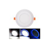 Coral Light 2 Adet Çift Renkli Hero Led Panel 3 3 Watt Dış Çapı 10 Cm Mavi-beyaz Iki Renkli Tavan Spot Lambası