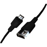 Coral Micro USB Hızlı Şarj Kablosu (Siyah + Siyah Uç) (120 Cm) - Çok Renkli