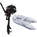 Coralsea 230 Ahşap Tabanlı Şişme Bot + Mercury 3.5 Hp Deniz Motoru - Gri
