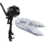 Coralsea 270 Ahşap Tabanlı Şişme Bot + Mercury 3.5 HP Deniz Motoru