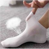 Çorap 10'lu Düz Basic Siyah Beyaz Patik Çorap - 36 - 40