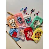 Çorap Dünyam 8'li Bts Emoji Renkli Tasarım Çorap Seti - 36 - 41