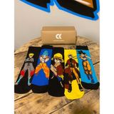Çorap Kurdu 5'li Naruto Renkli Desenli Soket Çorap - 36 - 44