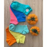 Çorap Sepeti Kadın Patik Çorap Renkli 6lı - 35 - 40 - Karışık