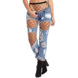 Çorapdiyarı & Daymod Beli File Külotlu Çorap - Siyah