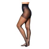 ÇorapDiyari Maxi Fit 15 Parlak Büyük Beden Siyah Külotlu Çorap Siyah 6XL